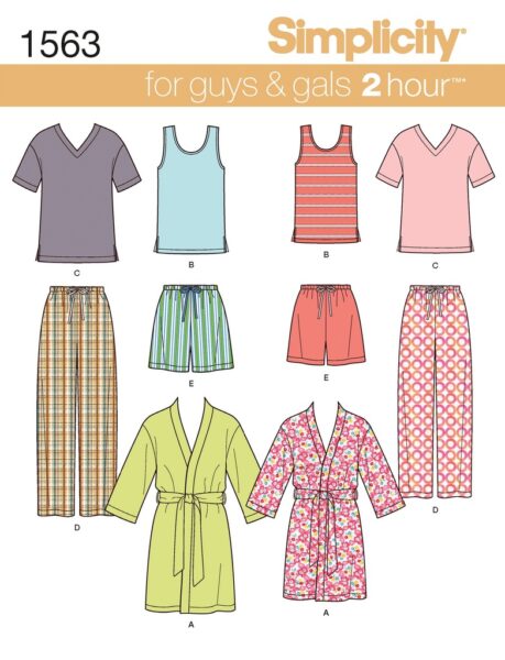 Выкройка Комплект мужской домашней одежды - Simplicity, NewLook