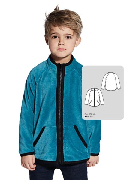 Выкройка Флисовая курточка для детей р.104-140 - Burda Nordic