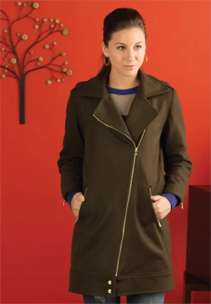 Выкройка Женская куртка с косой застежкой - Sewdaily.com